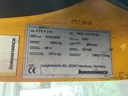 Reach Trucks 2007  Jungheinrich ETV-V 216 (6)