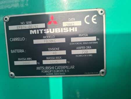 Elektro čtyřkolový VZV 2003  Mitsubishi FB20KC (7) 