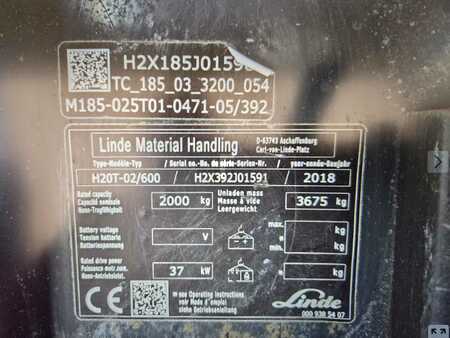 LPG Forklifts 2018  Linde H20T-02/600 (6)