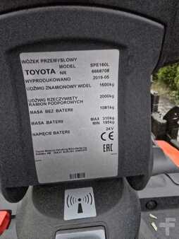 Wózek wysokiego podnoszenia 2019  Toyota SPE160L (4)