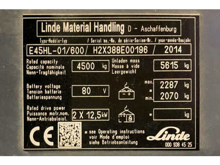 Elektromos 4 kerekű 2014  Linde E45HL-01/600 (8)