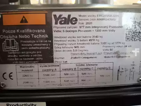 Elektro 4 Rad 2020  Yale ERC 25 VG (5)