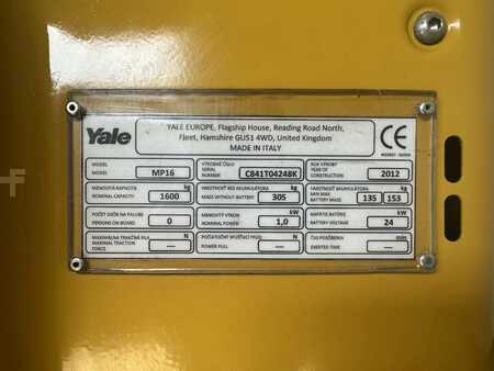 Electric Pallet Jacks 2012  Yale MP16 (2)
