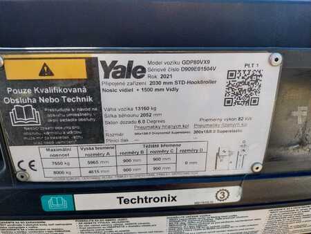 Diesel gaffeltruck 2021  Yale GDP 80 VX-9 (5)