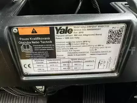 Carrelli elettrici 4 ruote 2019  Yale ERP20VF MWB2130 (6)