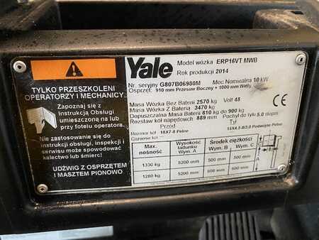 Elektromos 3 kerekű 2014  Yale ERP 16VT (6)