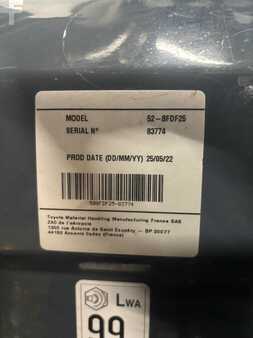 Diesel heftrucks 2022  Toyota 52-8 FDF 25 (8)