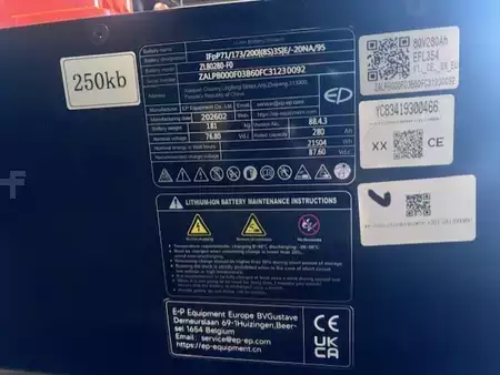 4-wiel elektrische heftrucks 2026  EP Equipment EFL 30Pro (13)