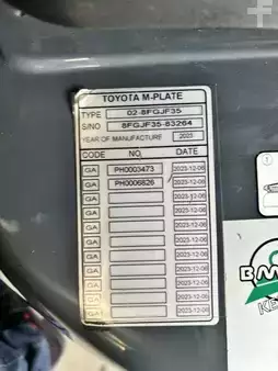 Wózki gazowe 2023  Toyota 02-8FGJf35 (12)