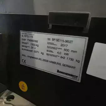 Elektromos 3 kerekű 2017  Jungheinrich EFG 115 (7)