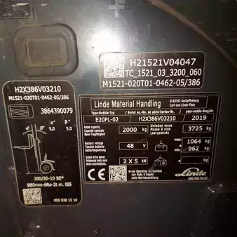 Carrelli elettrici 4 ruote 2019  Linde E20PL-02 (8)