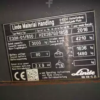 Carrelli elettrici 4 ruote 2016  Linde E30H-01/600 (7)