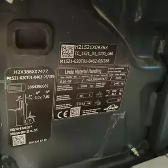 Carrelli elettrici 3 ruote 2020  Linde E16-02 (7)