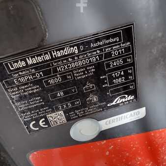 4-wiel elektrische heftrucks 2011  Linde E16PH (4)