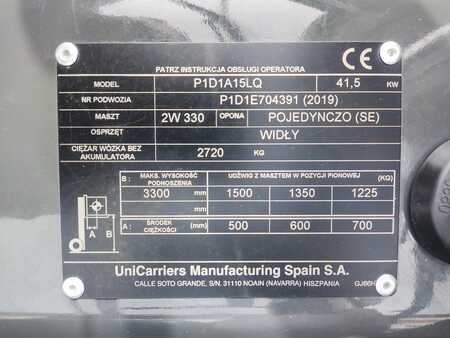 Empilhador a gás 2019  Unicarriers P1D1A15LQ (19) 