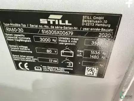 4-wiel elektrische heftrucks 2020  Still RX60-30 (8)
