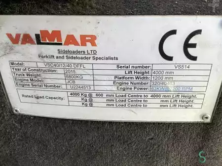 Boční vysokozdvižný vozík 2015  Valmar  (19)