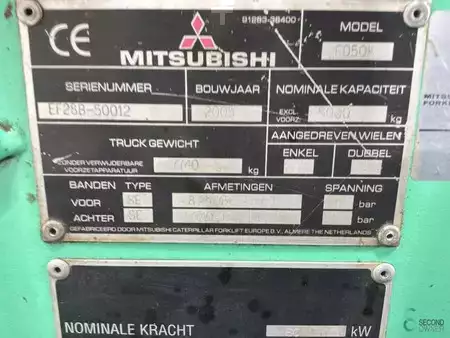 Dieselový VZV 2005  Mitsubishi FD50K (9)