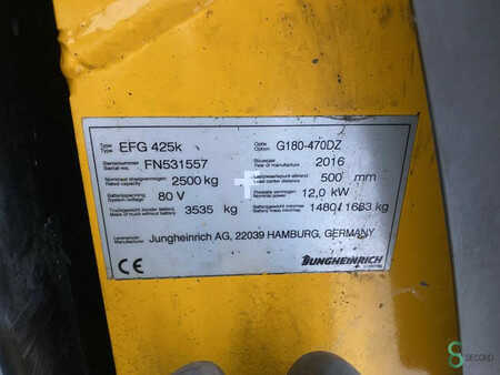 Eléctrica de 4 ruedas 2016  Jungheinrich EFG 425k EFG (10)