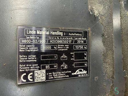 Carretilla elevadora diésel 2014  Linde H 80/900 D (396) H (D) (8)