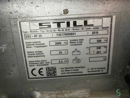 Transpalettes éléctriques 2019  Still EXU-SF20 EXU (8)