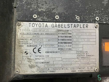 LPG VZV 2008  Toyota 02-8 FGF 25 FGF (8)