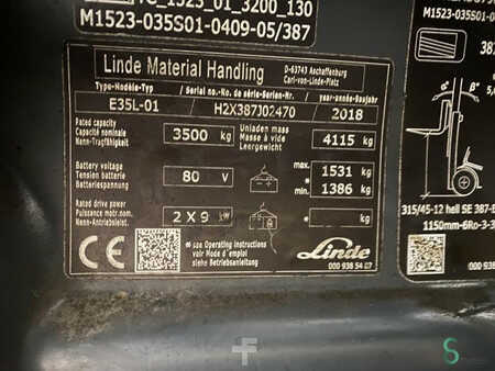 4-wiel elektrische heftrucks 2018  Linde E35L (8)