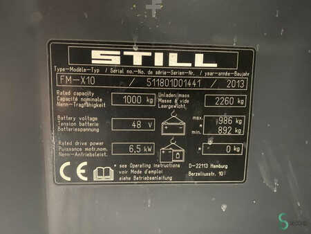 Chariots à mât rétractable 2013  Still FM-X10 (9)