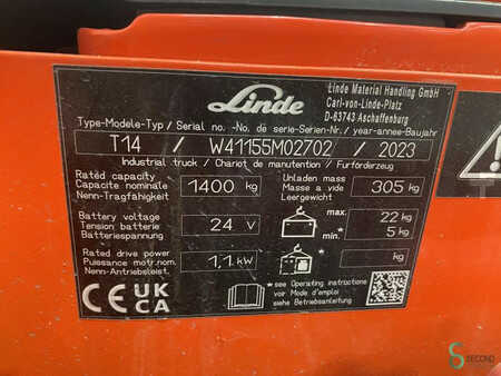 Nízkozdvižný vozík 2023  Linde T14 (8)