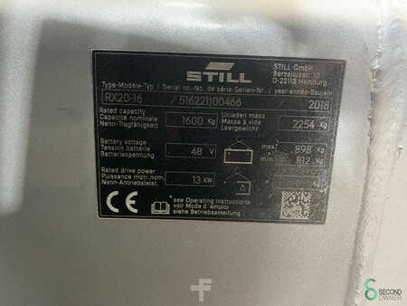 Elektro čtyřkolový VZV 2018  Still RX20-16 (9)