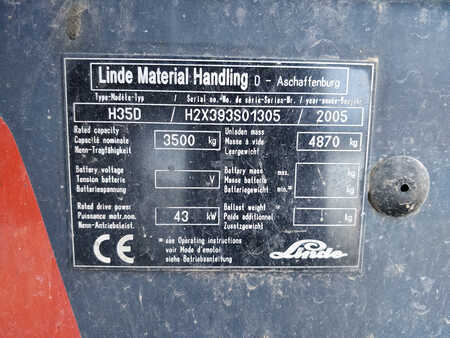 Diesel gaffeltruck 2005  Linde H35D (3) 