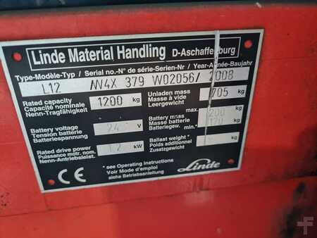 Stacker pedestre 2008  Linde L12 (2)