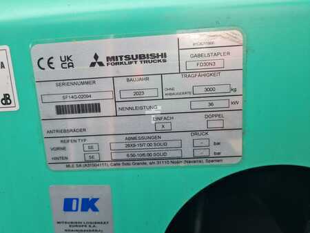 Diesel heftrucks 2023 Mitsubishi FD30N3 (3)