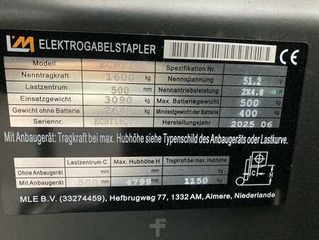 Elektro tříkolové VZV 2025  Mitsubishi L'M ECBT16Q (6)