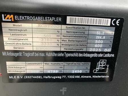 Elektro tříkolové VZV 2025  Mitsubishi L'M ECBT20Q (5)