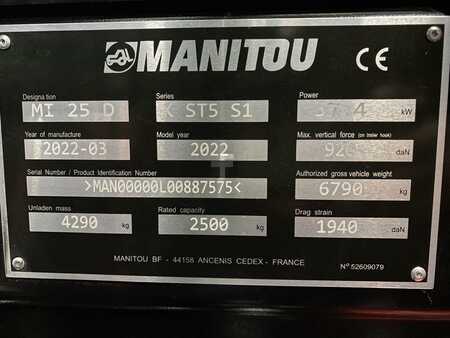 Diesel heftrucks 2022  Manitou MI25D K ST5 (10) 