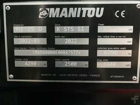 Chariot élévateur diesel 2022  Manitou MI25D K ST5 (10)