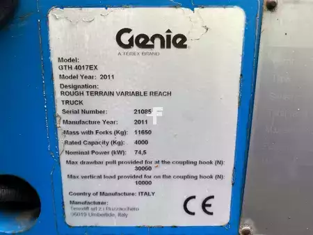 Teleskoplæsser (rotor) 2011  Genie 4017 (11)
