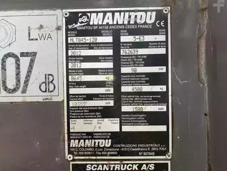 Teleskopstapler-Rotor 2012  Manitou MLT845-120 (11)