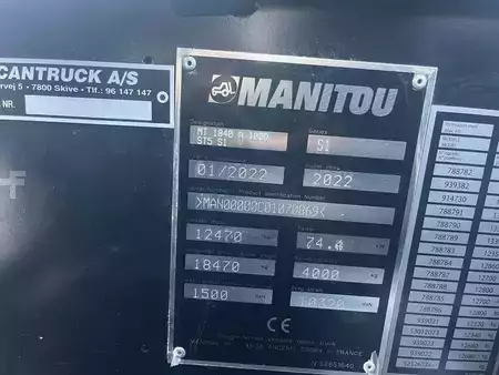 Поворотний телескопічний навантажувач 2022  Manitou MT1840A ST5 (11)