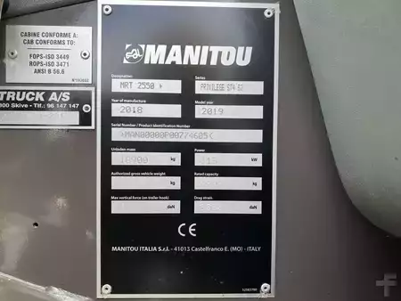Empilhador telescópico giratório  2019  Manitou MRT2550P+ ST4 (10)