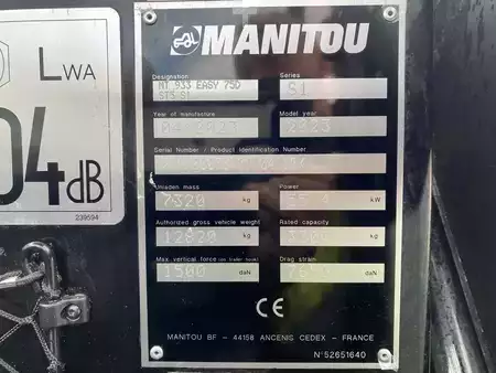 Поворотний телескопічний навантажувач 2023  Manitou MT933 EASY COMFORT (10)
