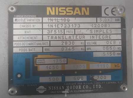 Carrelli elettrici 3 ruote 2008  Nissan 1N1L18Q - 48V/500AH - 2018 (14)