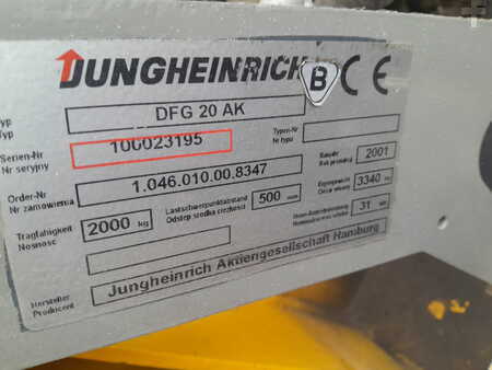 Dieseltrukki 2001  Jungheinrich DFG20AK (13)