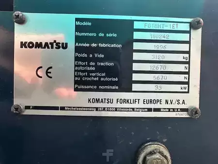 Gas gaffeltruck 1996  Komatsu FG18HT (8)