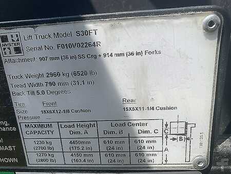 Propane Forklifts - Hyster S30FT (5)