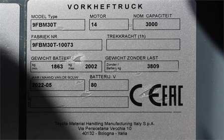 Dieseltrukki - Toyota 9FBM30T Valid inspection, *Guarantee! Electric, 47 (6)