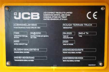 Terénní vysokozdvižný vozík  JCB 940-4 T4 Valid inspection, *Guarantee! Diesel, 4x4 (6) 