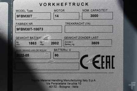 Carrello elevatore diesel - Toyota 9FBM30T Valid inspection, *Guarantee! Electric, 47 (6)