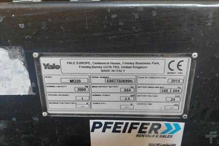 Diesel gaffeltruck - Yale MO20 Electric, 2000kg Capacity, Power Steering, Fi (6)